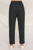 Jacquard Knit Pants - Black