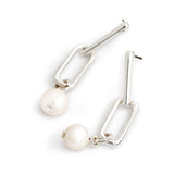 Pearls From Within Earrings - Silver