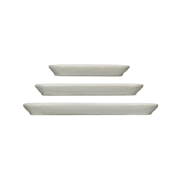 Stoneware Trays, 3 Styles
