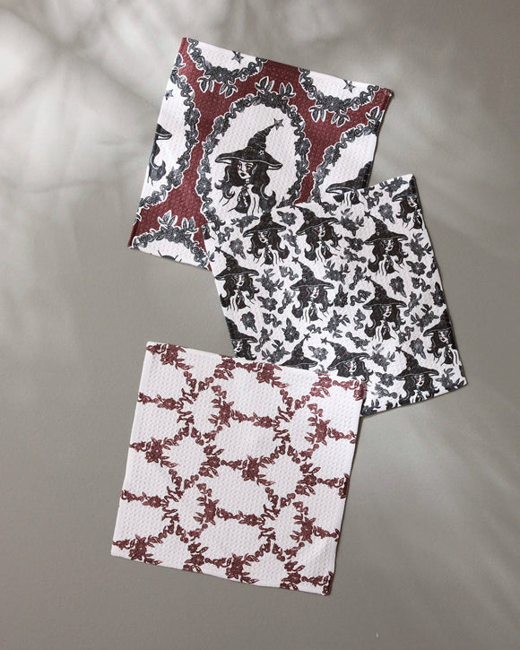 Witchy Blooms Dishcloth Set