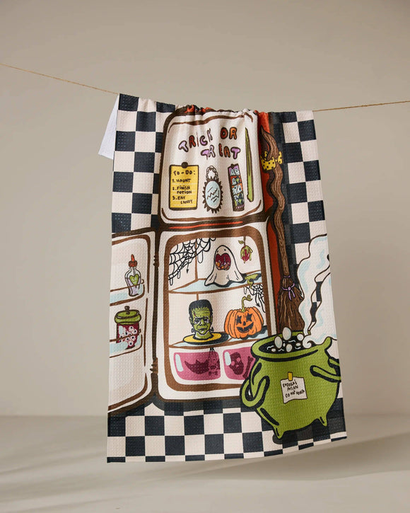 Spooky Roommates Tea Towel