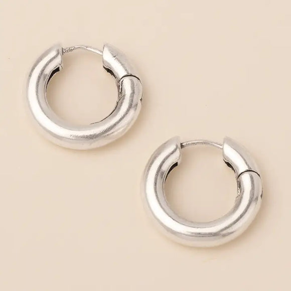 Refined Earring Collection - Med Stellar Hoop/Gold Vermeil