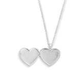Pawprint Love You Silver Locket - 18in