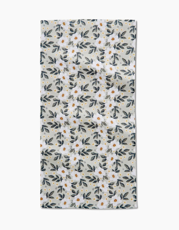 Painted Spring Flowers Bar Towel