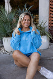 Enjoy the Little Things - Oversized Butter Hoodie (Blue)