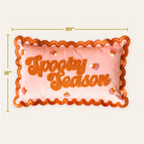 Scalloped Rectangle Throw Pillow-Spooky Season