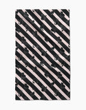 Striped Black Cats Tea Towel