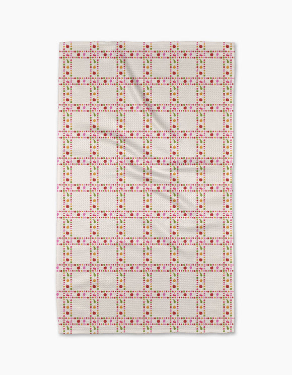 Fruits Plaid Tea Towel