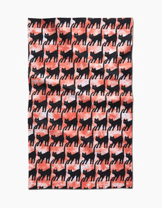 Halloweeny Cats Tea Towel