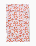 Chunky Striped Flower Tea Towel