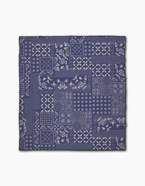 Blossoming Bandanna Blue Beach Blanket