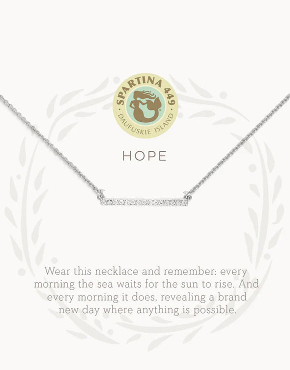Hope/Horizon - Silver Necklace