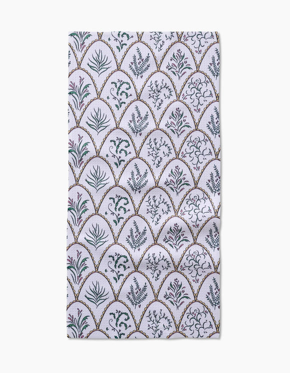 Floral Scallops Bar Towel