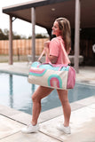 Duffle Bag - Double Rainbow (Light Blue/Pink)