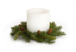Pine Candle Wreath