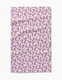 Christmas Candy Canes Tea Towel