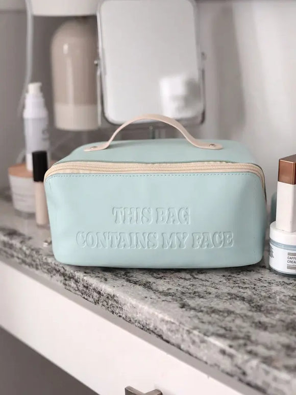 This Bag Contains My Face - Hold All Make Up Bag