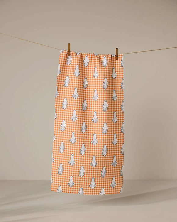 Gingham Ghosts Bar Towel