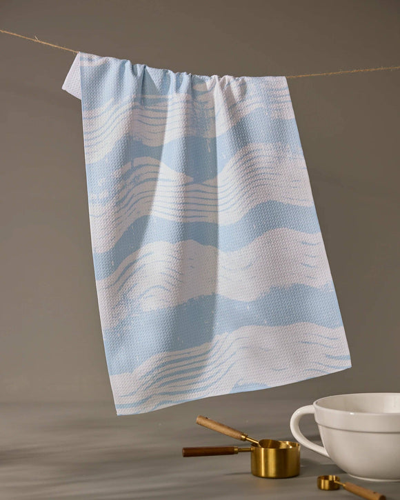 Brushline Lightblue Tea Towel
