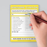 Awesome Citation Nifty Notes (Yellow)