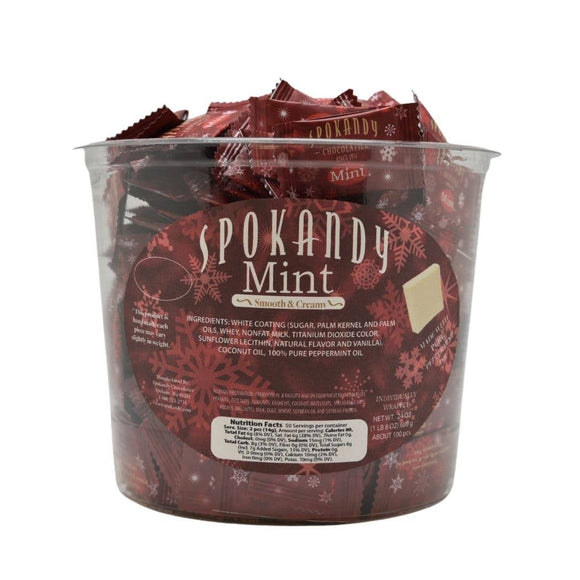 1.5lb Mints in Tub with Winter themed wrapper