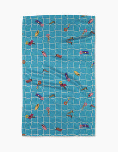 At The Pool Tea Towel