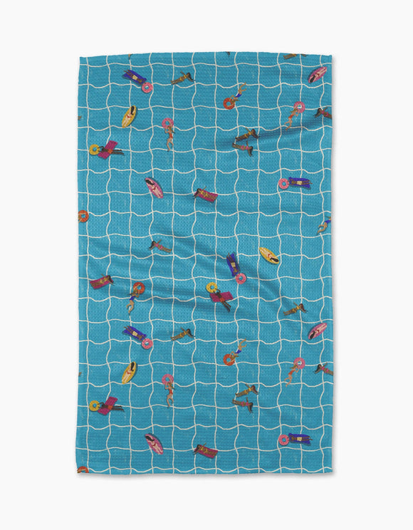 At The Pool Tea Towel