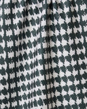 Electric Houndstooth Black Tea Towel