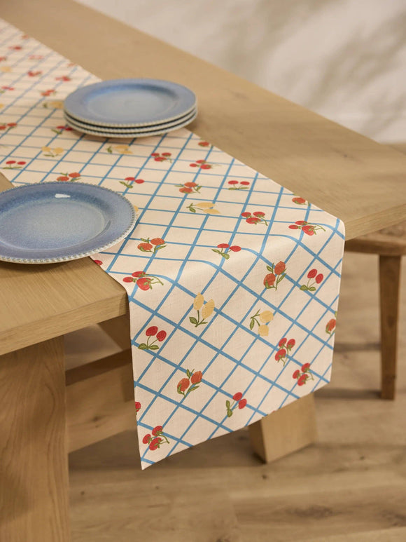 Italian Summer Grid Table Runner