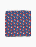 Four In A Row Dot Blue Dishcloth Set