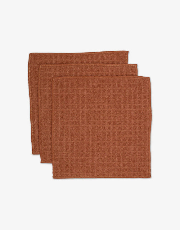 Clay Waffle Washcloth Set