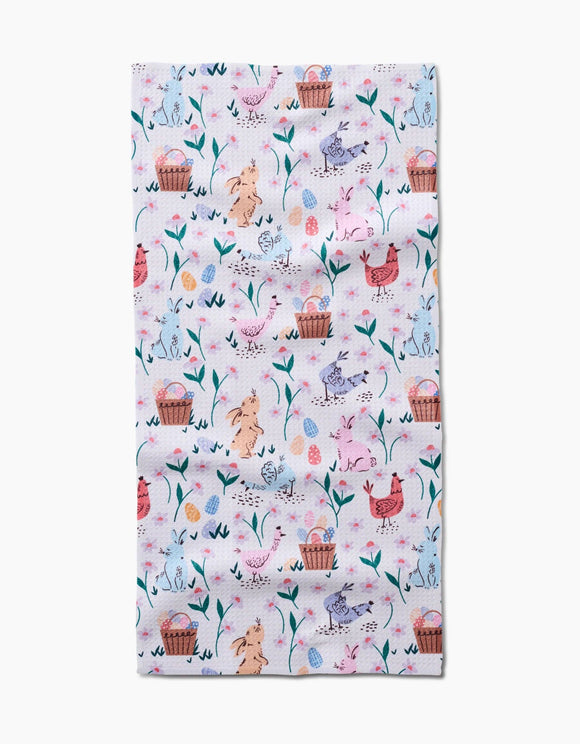 Spring Bunnies Bar Towel