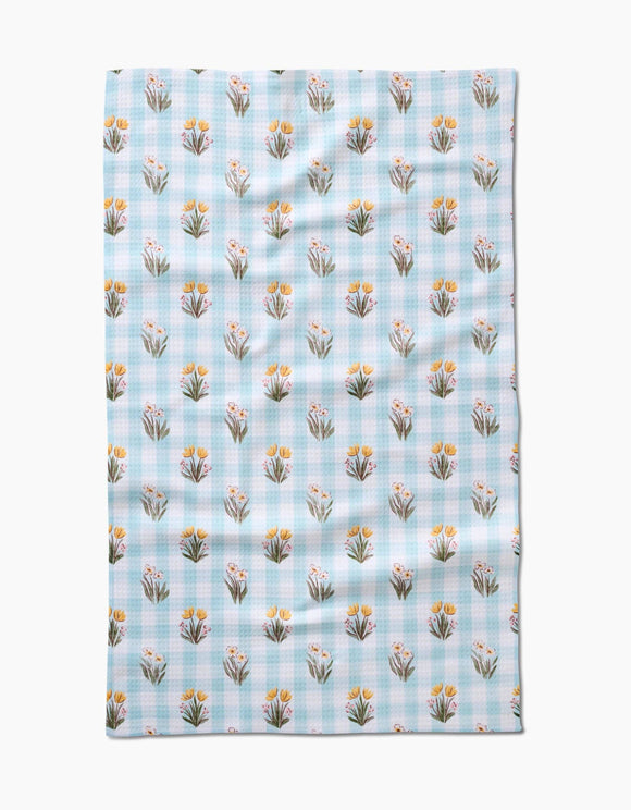 Picnic Plaid Blue Luxe Hand Towel