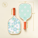 Pickleball Paddle-Daisy Craze Aqua