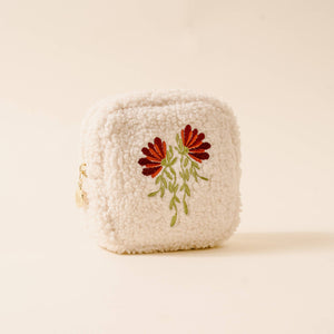 Teddy Pouch-Square Fall Flora