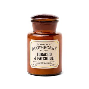 Tobacco + Patchouli - Apothecary 8 oz Candle