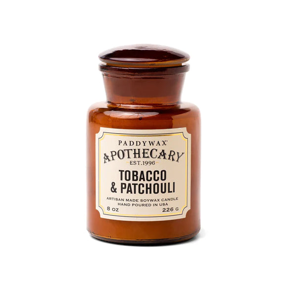 Tobacco + Patchouli - Apothecary 8 oz Candle