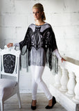 Bats! Fringe Poncho