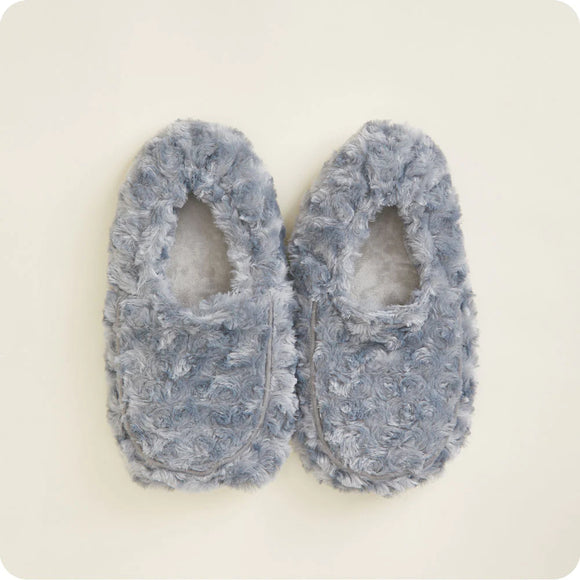 Curly Gray Warmies Slippers