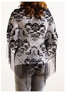 Damask Halloween Shawl