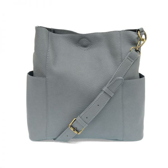 Dusty Blue Bucket Bag
