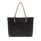 Danica Tote w/ Laptop Bag - Black