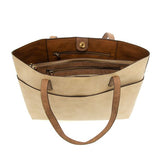 Danica Tote w/ Laptop Bag - Eggshell