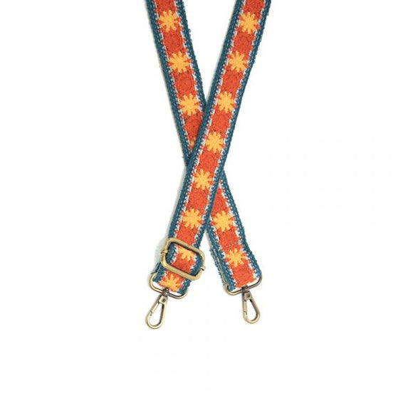 Crocheted Floral Guitar Strap