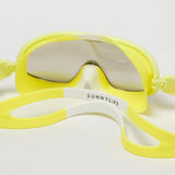 Kids Swim Mask Salty the Shark Neon Yellow