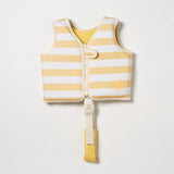 Kids Swim Vest 1-2 Sammy the Seagull Mustard Stripe
