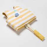 Kids Swim Vest 1-2 Sammy the Seagull Mustard Stripe