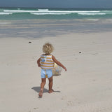 Kids Swim Vest 1-2 Sammy the Seagull Mustard Stripe
