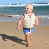 Kids Swim Vest 1-2 Sammy the Seagull Mustard Stripe