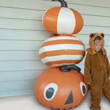 Light Up Pumpkins Orange Set of 3